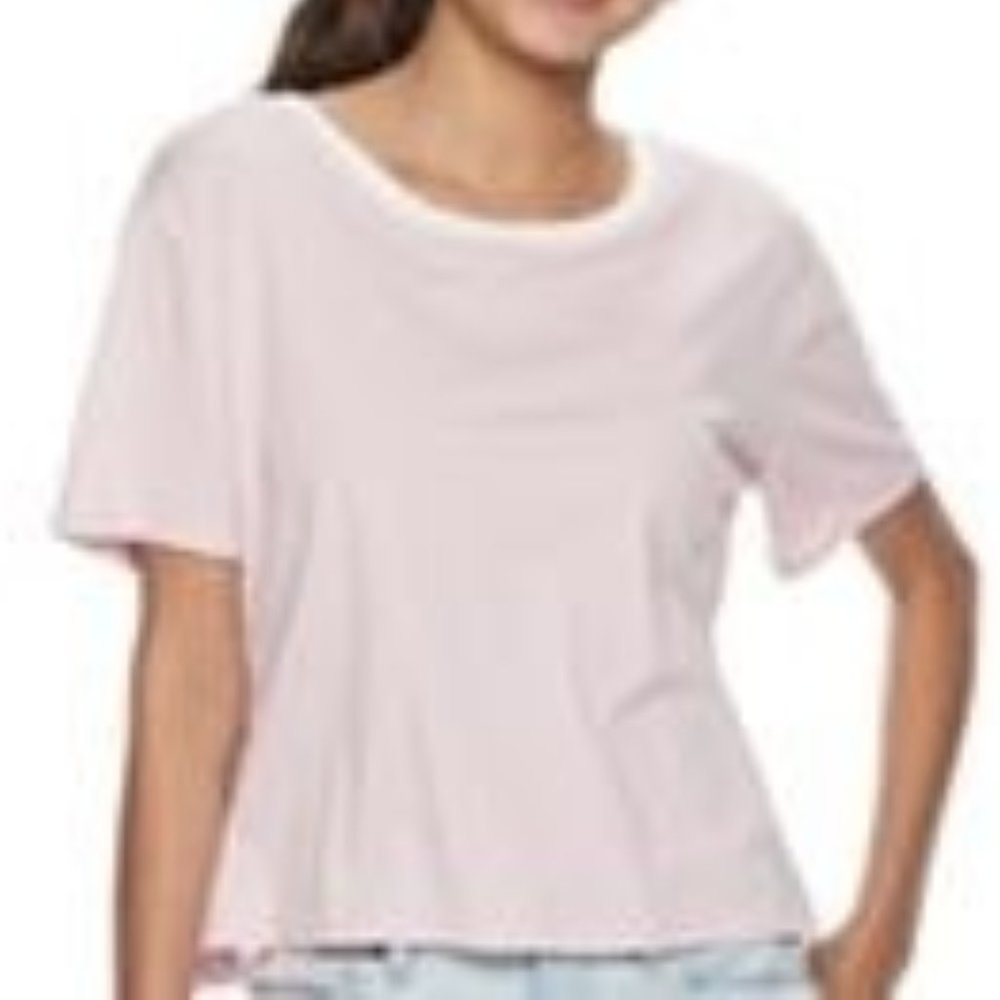 Juniors SO Boxy Tee - Pink - Size Medium
